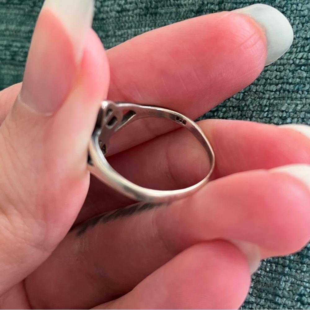 Vintage 925 Solid Silver Knot Ring - image 5